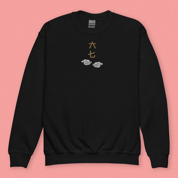 6-7 Embroidered Kids Sweatshirt - Limited Edition