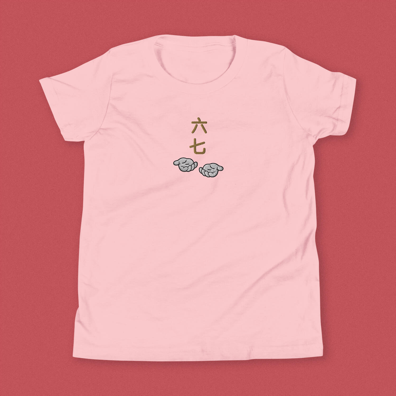 6-7 Embroidered Kids T-Shirt - Limited Edition
