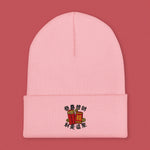 Load image into Gallery viewer, Lai See Dou Loi Embroidered Beanie - Ni De Mama Chinese - Inspired Clothing | Soft Pink ,
