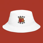 Load image into Gallery viewer, Lai See Dou Loi Embroidered Bucket Hat - Ni De Mama Chinese - Inspired Clothing | White ,
