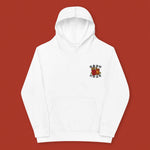 Load image into Gallery viewer, Lai See Dou Loi Embroidered Kids Hoodie - Ni De Mama Chinese - Inspired Clothing | White , S

