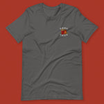 Load image into Gallery viewer, Lai See Dou Loi Embroidered T-Shirt - Ni De Mama Chinese - Inspired Clothing | Charcoal , S
