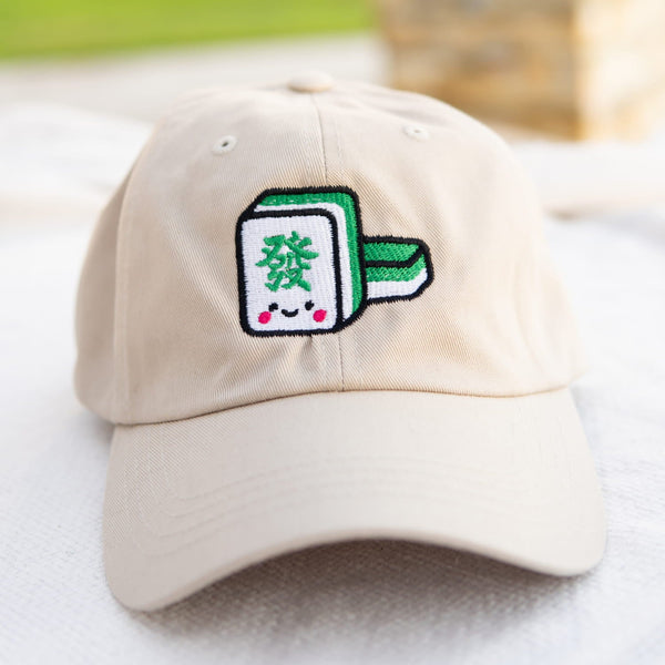 Mahjong 發 Embroidered Cap - Ni De Mama Chinese - Inspired Clothing | Canvas ,