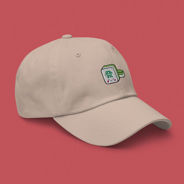 Mahjong 發 Embroidered Cap - Ni De Mama Chinese - Inspired Clothing | Canvas ,
