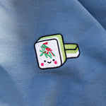 Load image into Gallery viewer, Mahjong 一索 (One Bamboo) Embroidered Hoodie - Ni De Mama Chinese-Inspired Clothing | Forest Green , S
