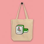 Load image into Gallery viewer, Mahjong 一索 (One Bamboo) Tote Bag - Ni De Mama Chinese-Inspired Clothing | Canvas ,
