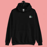 Load image into Gallery viewer, Mahjong 一筒 (One Dot) Embroidered Hoodie - Ni De Mama Chinese-Inspired Clothing | Black , S

