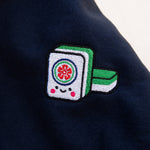 Load image into Gallery viewer, Mahjong 一筒 (One Dot) Embroidered Hoodie - Ni De Mama Chinese-Inspired Clothing | Black , S
