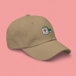 Load image into Gallery viewer, Mahjong 紅中 (Red Dragon) Embroidered Cap - Ni De Mama Chinese-Inspired Clothing | Khaki ,
