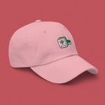Load image into Gallery viewer, Mahjong 紅中 (Red Dragon) Embroidered Cap - Ni De Mama Chinese-Inspired Clothing | Pink ,
