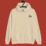 Load image into Gallery viewer, Mahjong 紅中 (Red Dragon) Embroidered Hoodie - Ni De Mama Chinese-Inspired Clothing | Soft Cream , S
