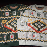 Load image into Gallery viewer, Mahjong Table Knit Sweater - Ni De Mama Chinese-Inspired Clothing | Soft Cream , XS
