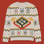 Load image into Gallery viewer, Mahjong Table Knit Sweater - Ni De Mama Chinese-Inspired Clothing | Soft Cream , XS
