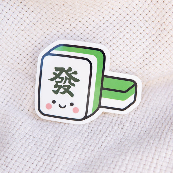 Mahjong 發 Vinyl Sticker - Ni De Mama Chinese - Inspired Clothing | ,