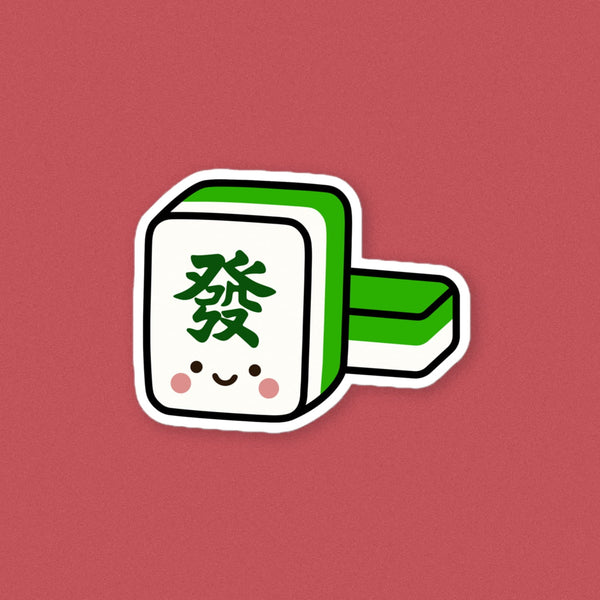 Mahjong 發 Vinyl Sticker - Ni De Mama Chinese - Inspired Clothing | ,