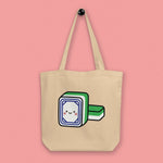 Load image into Gallery viewer, Mahjong 白板 (White Dragon) Tote Bag - Ni De Mama Chinese-Inspired Clothing | Canvas ,
