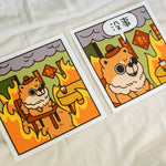 Load image into Gallery viewer, 沒事 Matte Posters - Set of 2 / Sample (Final Sale) - Ni De Mama Chinese - Inspired Clothing | Matte 10&quot;x10&quot; ,
