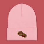 Load image into Gallery viewer, Mooncake Embroidered Beanie - Ni De Mama Chinese - Inspired Clothing | Soft Pink ,
