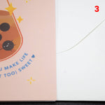 Load image into Gallery viewer, Not Too Sweet Greeting Card / Imperfect (Final Sale) - Ni De Mama Chinese - Inspired Clothing | 3 ,
