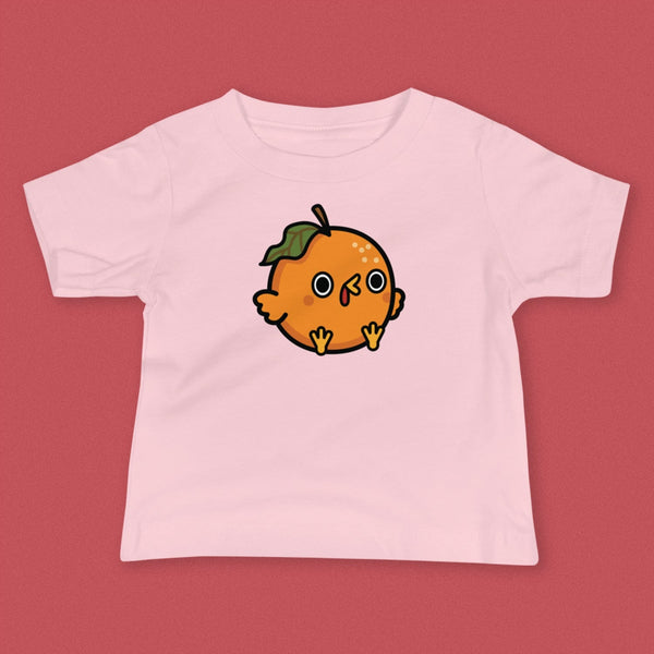 Orange Chicken Baby T-Shirt - Ni De Mama Chinese - Inspired Clothing | Pink , 6 - 12m