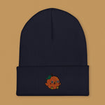 Load image into Gallery viewer, Orange Chicken Embroidered Beanie - Ni De Mama Chinese Clothing
