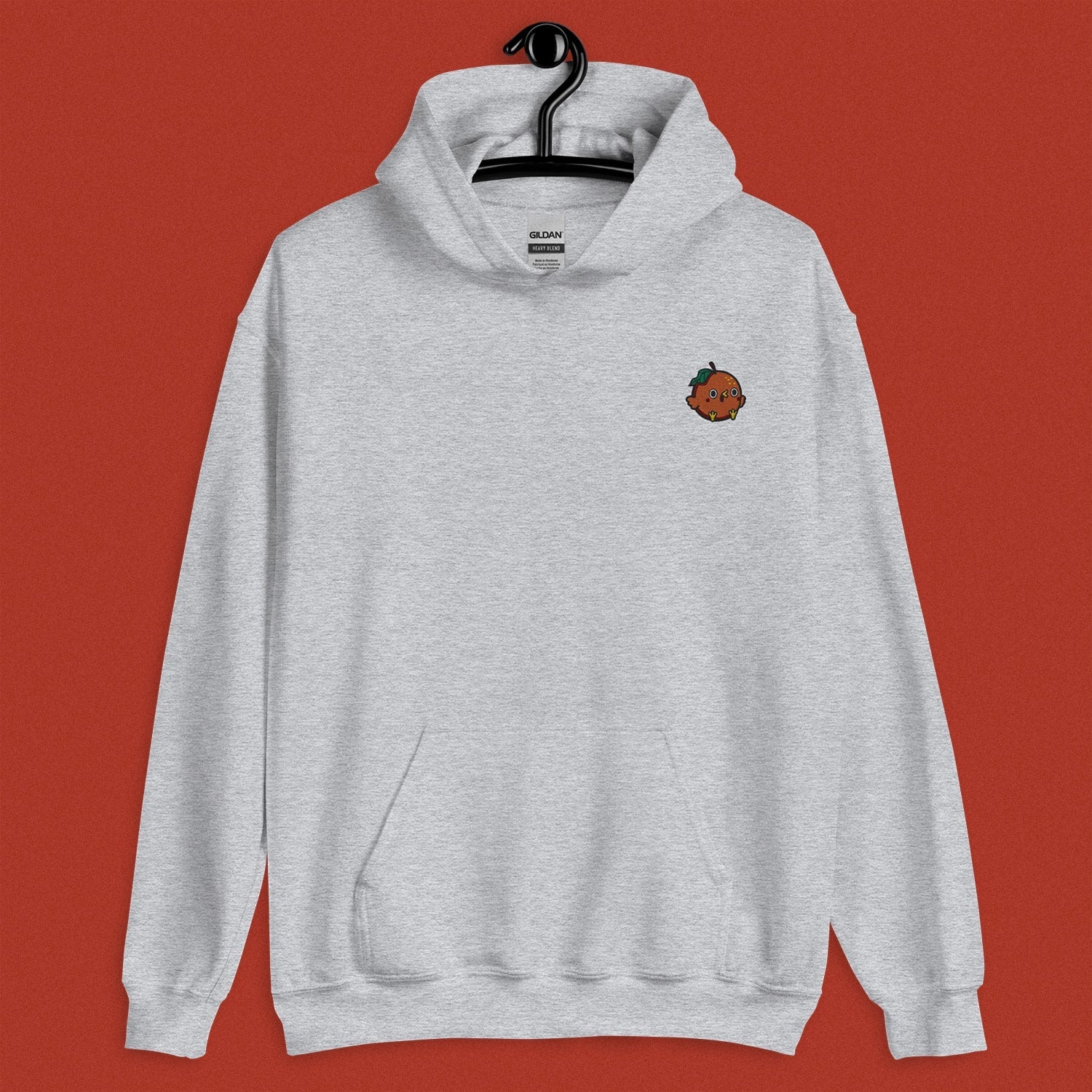 Orange Chicken Embroidered Hoodie - Ni De Mama Chinese Clothing