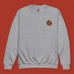 Load image into Gallery viewer, Orange Chicken Embroidered Kids Sweatshirt - Ni De Mama Chinese Clothing
