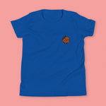 Load image into Gallery viewer, Orange Chicken Embroidered Kids T-Shirt - Ni De Mama Chinese - Inspired Clothing | Royal Blue , S
