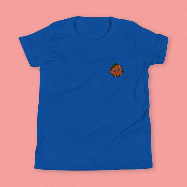 Orange Chicken Embroidered Kids T-Shirt - Ni De Mama Chinese - Inspired Clothing | Royal Blue , S