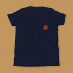 Load image into Gallery viewer, Orange Chicken Embroidered Kids T-Shirt - Ni De Mama Chinese - Inspired Clothing | Navy Blue , S
