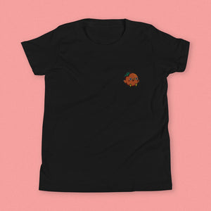 Orange Chicken Embroidered Kids T-Shirt - Ni De Mama Chinese - Inspired Clothing | Black , S