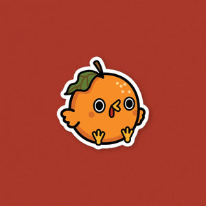 Orange Chicken Vinyl Sticker - Ni De Mama Chinese Clothing