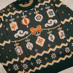 Load image into Gallery viewer, Mahjong Ornament Knit Sweater
