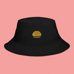 Load image into Gallery viewer, Pineapple Bun Embroidered Bucket Hat - Ni De Mama Chinese - Inspired Clothing | Black ,
