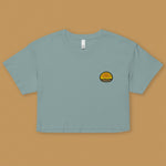 Load image into Gallery viewer, Pineapple Bun Embroidered Crop T-Shirt
