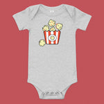 Load image into Gallery viewer, Popcorn Chicken Baby Onesie - Ni De Mama Chinese - Inspired Clothing | Heather Grey , 3 - 6m
