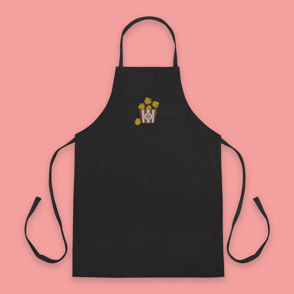 Popcorn Chicken Embroidered Apron - Ni De Mama Chinese Clothing