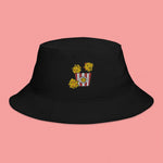 Load image into Gallery viewer, Popcorn Chicken Embroidered Bucket Hat - Ni De Mama Chinese - Inspired Clothing | Black ,
