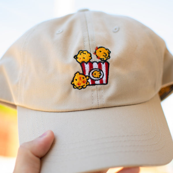 Popcorn Chicken Embroidered Cap - Ni De Mama Chinese Clothing