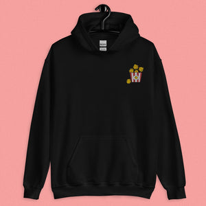 Popcorn Chicken Embroidered Hoodie - Ni De Mama Chinese Clothing