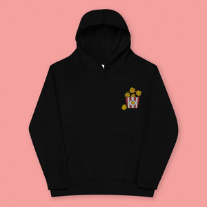 Popcorn Chicken Embroidered Kids Hoodie - Ni De Mama Chinese Clothing