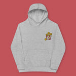 Load image into Gallery viewer, Popcorn Chicken Embroidered Kids Hoodie - Ni De Mama Chinese Clothing
