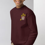 Load image into Gallery viewer, Popcorn Chicken Embroidered Kids Sweatshirt - Ni De Mama Chinese Clothing
