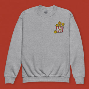 Popcorn Chicken Embroidered Kids Sweatshirt - Ni De Mama Chinese Clothing