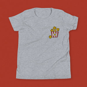 Popcorn Chicken Embroidered Kids T-Shirt - Ni De Mama Chinese Clothing