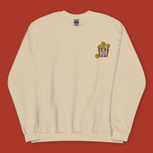 Popcorn Chicken Embroidered Sweatshirt - Ni De Mama Chinese Clothing