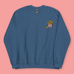 Load image into Gallery viewer, Popcorn Chicken Embroidered Sweatshirt - Ni De Mama Chinese Clothing
