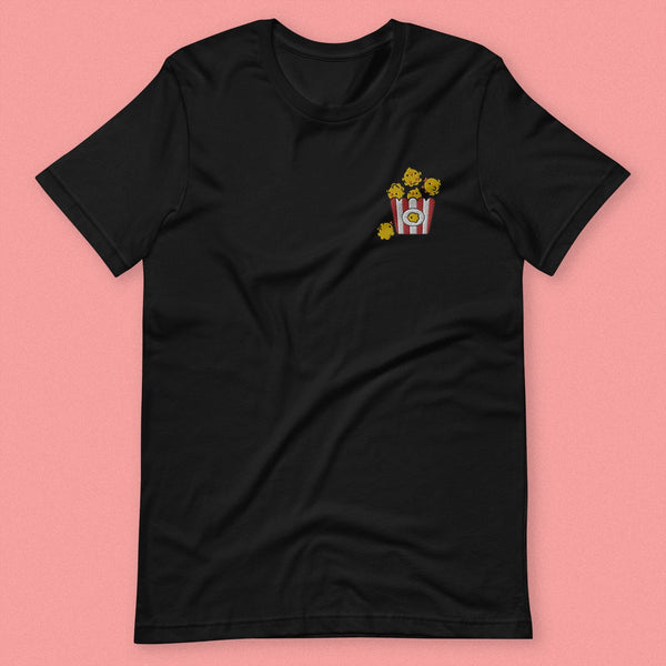 Popcorn Chicken Embroidered T-Shirt - Ni De Mama Chinese Clothing