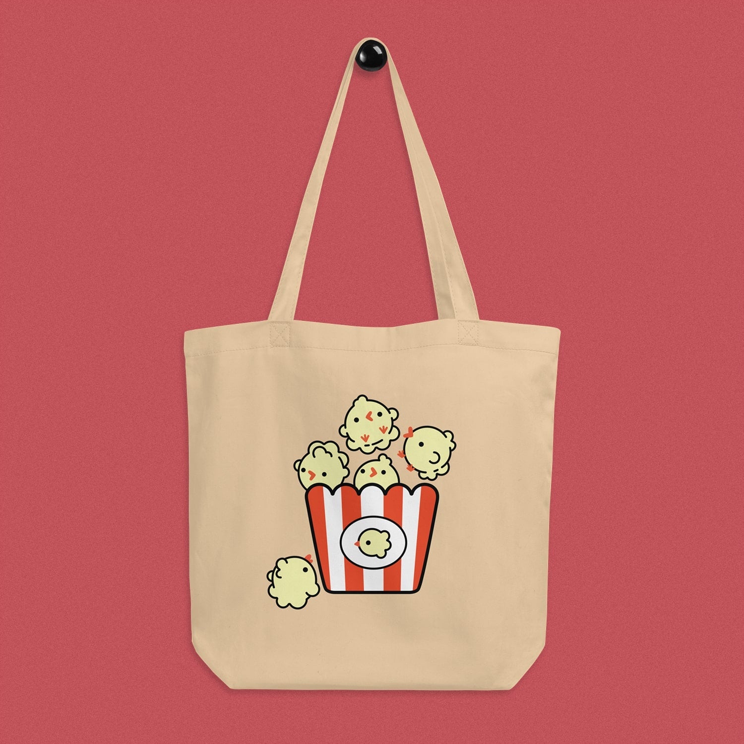 Popcorn Chicken Tote Bag - Ni De Mama Chinese Clothing