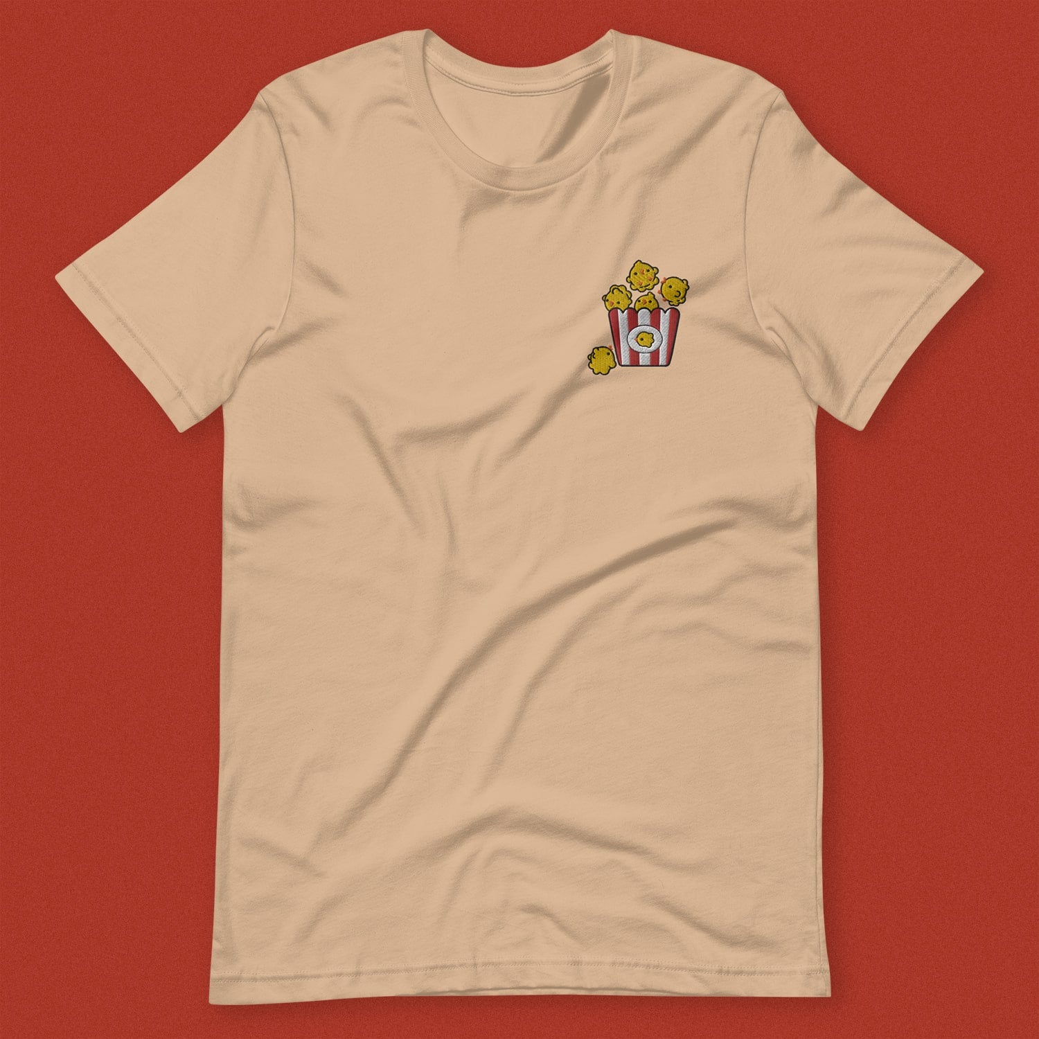 Popcorn Chicken Embroidered T-Shirt